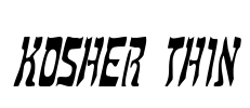 Kosher Thin Font Image