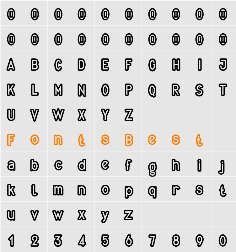 Quirkus Out Character Map