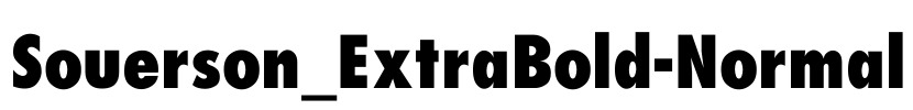 Souerson_ExtraBold-Normal Font Image