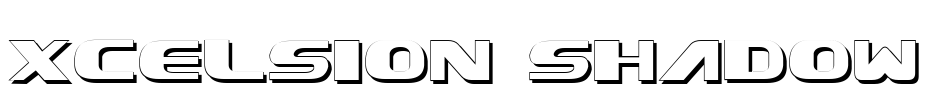 Xcelsion Shadow Font Image