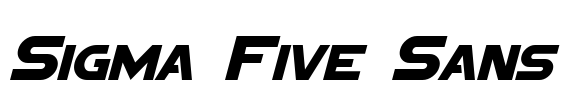 Sigma Five Sans