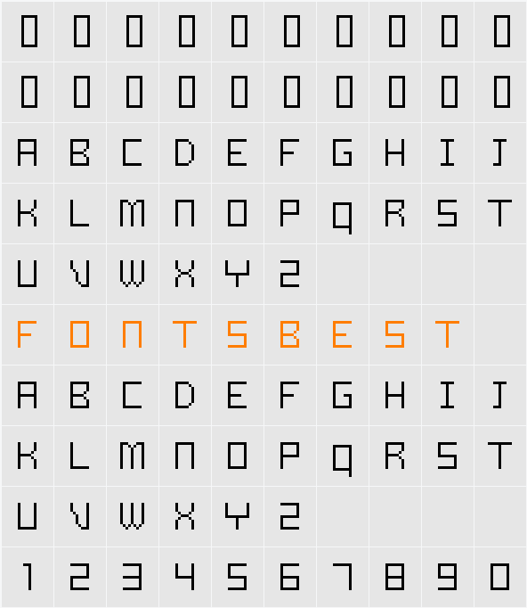 Samson Character Map