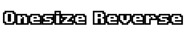 Onesize Reverse Font Image