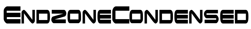 EndzoneCondensed Font Image