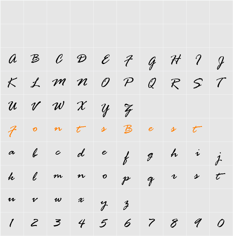 QK Sonja Character Map