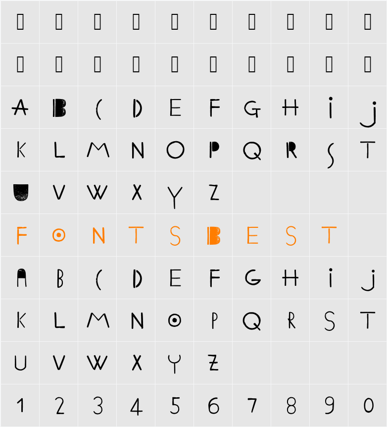 Ethnic ABC Character Map