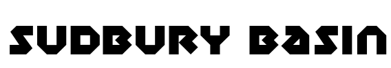 Sudbury Basin Font Image