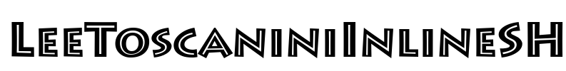 LeeToscaniniInlineSH Font Image