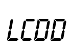 LcdD Font Image