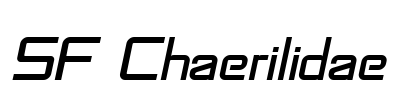 SF Chaerilidae Font Image