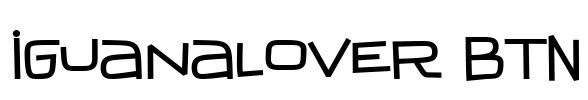 IguanaLover BTN Font Image