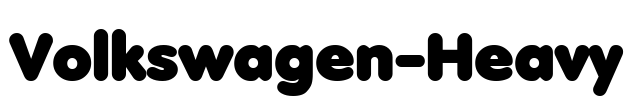 Volkswagen-Heavy Font Image