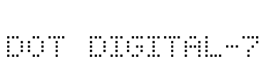Dot Digital-7 Font Image