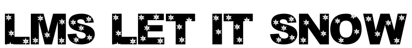 LMS Let It Snow Font Image