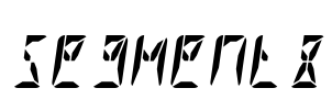 Segment8 Font Image