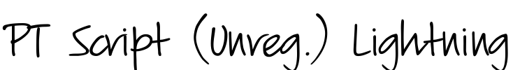 PT Script (Unreg.) Lightning