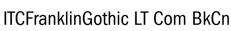 ITCFranklinGothic LT Com BkCn