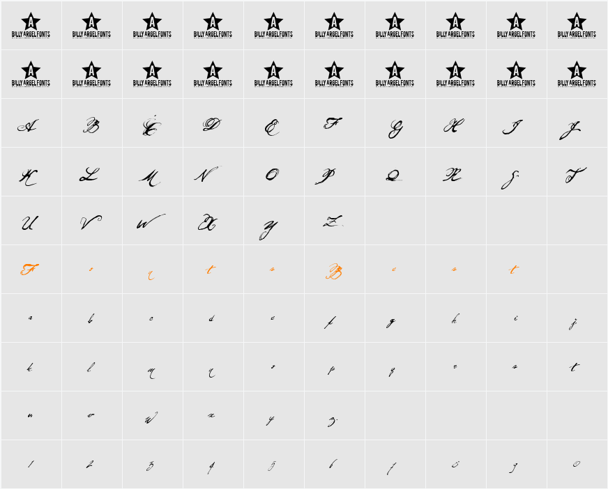 Olho de Boi Character Map