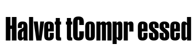 HalvettCompressed Font Image