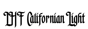 LHF Californian Light Font Image