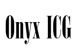 Onyx ICG Font Image