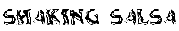 Shaking Salsa Font Image