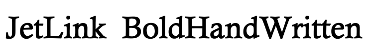JetLink BoldHandWritten