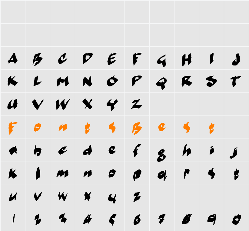 markerMoe II Character Map