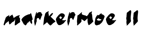 markerMoe II Font Image
