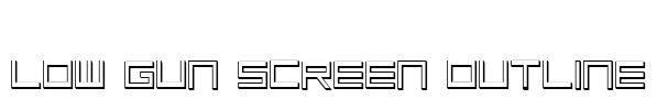 Low Gun Screen Outline