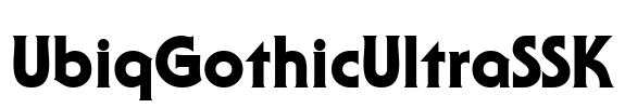 UbiqGothicUltraSSK