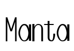 Manta Font Image