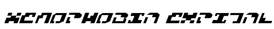Xenophobia ExpItal Font Image