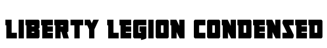 Liberty Legion Condensed Font Image