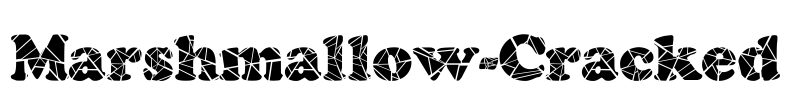 Marshmallow-Cracked Font Image