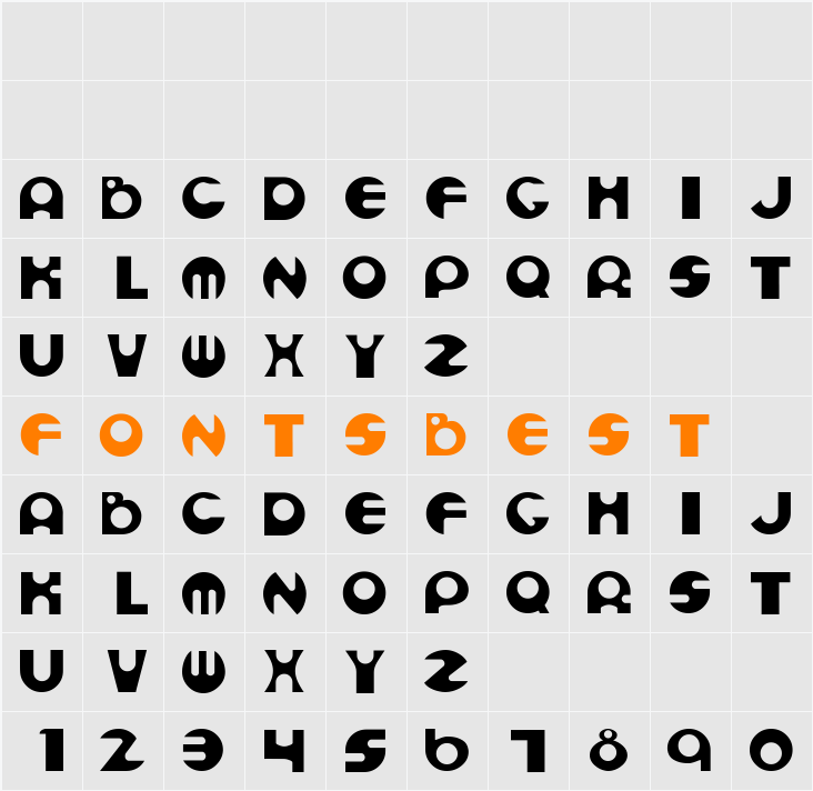 Sanderst Character Map