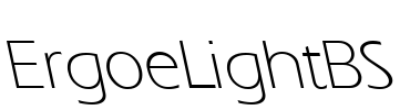 ErgoeLightBS Font Image