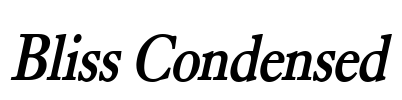 Bliss Condensed Font Image