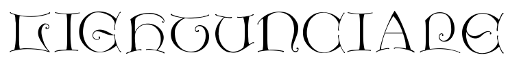 LightUnciale Font Image
