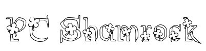 PC Shamrock Font Image