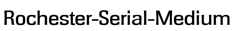 Rochester-Serial-Medium Font Image