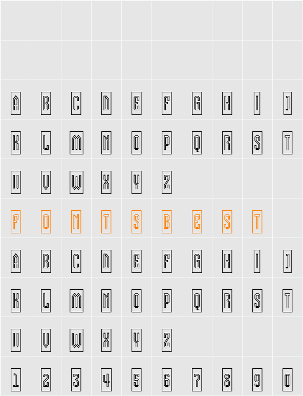 a_VizoraCmOtl Character Map