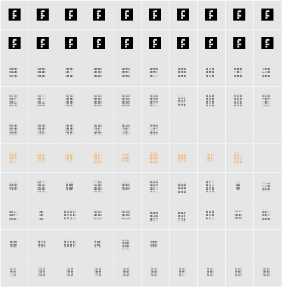 dotgrid Character Map