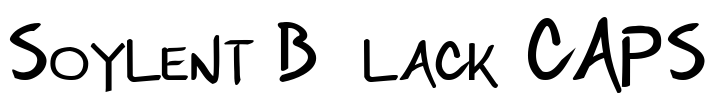 Soylent Black CAPS Font Image