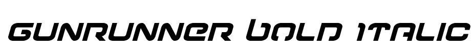 Gunrunner Bold Italic