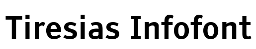 Tiresias Infofont Font Image
