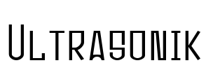 Ultrasonik Font Image