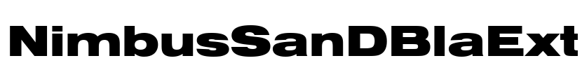 NimbusSanDBlaExt Font Image