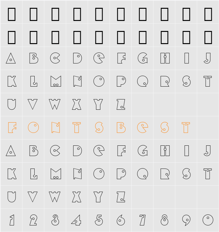 231-CAI978 Character Map