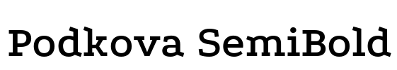 Podkova SemiBold Font Image